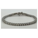 14KT White Gold Diamond Tennis Bracelet