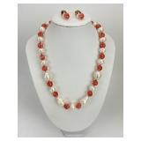 3pc Baroque Freshwater Pearl Beaded Jewelry.