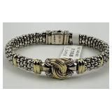 18KT Gold & Sterling Silver Lagos Knot Bracelet.