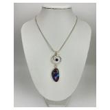 14KT & Sterling Veleska Yowah Opal Necklace.