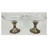 2 Weighted Sterling Frank Whiting Co Compotes.