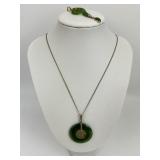 Sterling Silver Asian Inspired Jade Jewelry.