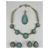 4pc Sterling Yellowhorse Chalcedony Jewelry.