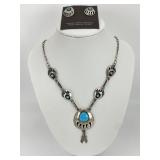Navajo  Sterling & Turquoise Bear Claw Jewelry.