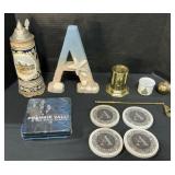 Baldwin Brass Pen Holder, Music Stein, NOS CDs.