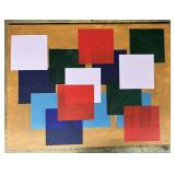 Scott Church Signed Mondrian Style Painting.