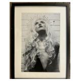 B&W Woman Portrait Photograph.