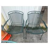 (2) Expanded Steel Patio Chairs.