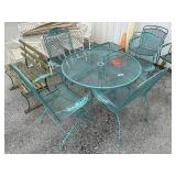Expanded Steel Ivy Patio Table & Chairs.