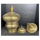 Hanging Indian Sarna Brass Lantern.