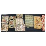 Asian Embroidered Sashes and Fabric.