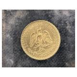 90% Gold 1945 Two Peso Coin.