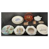 Westmoreland Love Birds Dish, Glass Basket,