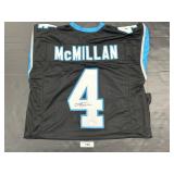 Autographed Tetairoa McMillan Football Jersey.