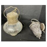 Electric Ship Lantern Onion, Purple Wall Lantern.
