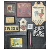 Wooden & Embroidered Signs, Lemon Trivet, Print.