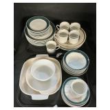 Gibson Dinnerware Set, Fire-King, Corningware.