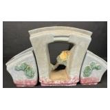 Roseville Pottery Artwood Vase Set.: Tallest