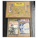 Looney Tunes Burlap Art Piece, Framed Sheet Music