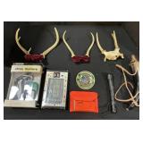 Deer Antlers, Powder Horn, eTrex Venture, Bilz Box