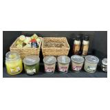 Yankee Candles, Woven Baskets, Room Spray.