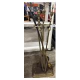 Brass Fireplace Tools.