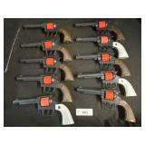 Lot Of 10 Toy Revolver Pistols Cap Guns.