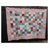 Beautiful Hand Sewn Patchwork Quilt.