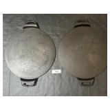 2 Lodge Cast Iron Pizza Pans.