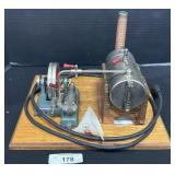 Vtg Jensen MFG Boiler & Flywheel Model Stem Engine
