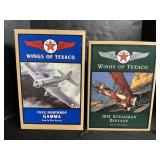 Ertl Die Cast Wings Of Texaco Airplane Banks.