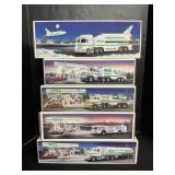 Hess Trucks, Racer, Fire Truck, Tanker, Shuttle.
