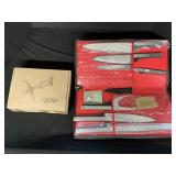 Hand-Honed Black Angus Knives, TV Mount.