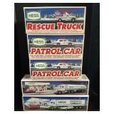 Hess Trucks, Patrol Cars, Tanker, Racer.