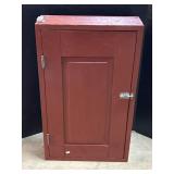 Primitive Red Painted Cabinet.
