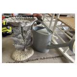 Sunflower Birdbath/Lawn Art, Galvanized Watering