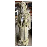 Saint Fiacre Cast-Stone Garden Statue.