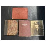 Vtg Year Books, Military Photograph, Scrap Book.