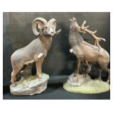 Elk & Ram Figurines.