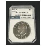 Slabbed 1972-S Silver Ike Dollar.