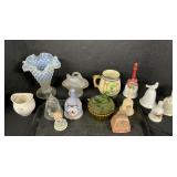 Westmoreland Hen On A Nest, Porcelain Bells.