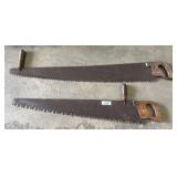 (2) Vtg 2-Man Saws.