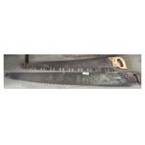 (2) Vtg 2-Man Saws.