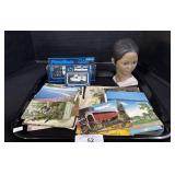 PSU Matchbox Trucks. Lady Bust, Post Cards.