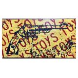 Michael Setcavage Pop Art Painting On Canvas.