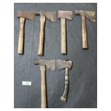 6 Vintage Hatchet Axes.