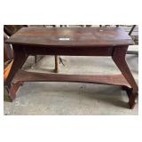 Vtg ï¿½Doglegï¿½ Style Piano/Organist Bench.