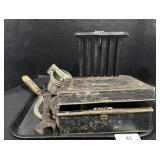 Candle Molds, Wrench & Juicer, Wooden Box.