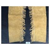 Yellow Suede Leather Child Sized Fringe Chaps