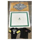 Harley Davidson Shirt & Flag, Schimmel Table Cloth
